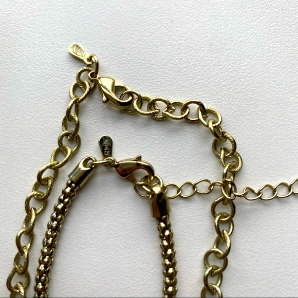 Vintage RMN Roman Chain Necklace, Set of 2 - Picture 2 of 5
